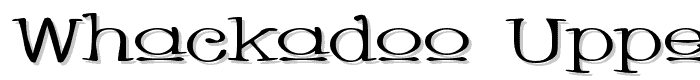 Whackadoo Upper Wide font